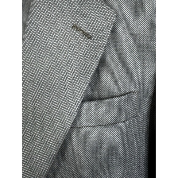 Jos A Bank Signature Collection Navy Blue Sport Coat 42L Suit Blazer 100% Wool - Picture 4 of 11